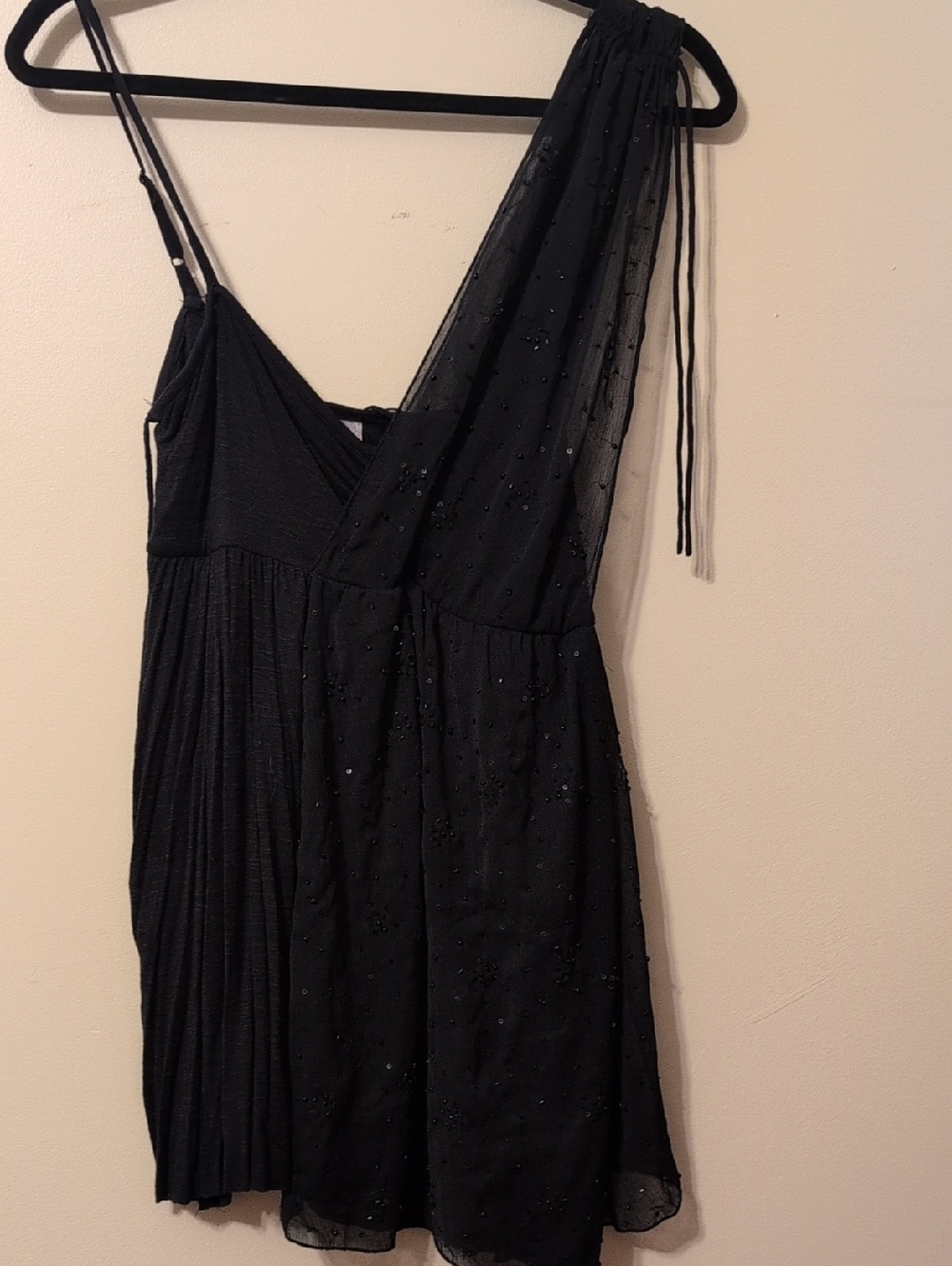 Y2K Free People asymmetrical‎ Beaded Nwt Top